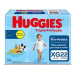 fralda descartável huggies tripla proteção jumbo xg 22 unidades