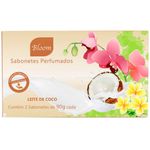kit sabonetes bloom leite de coco 2 unidades 90g