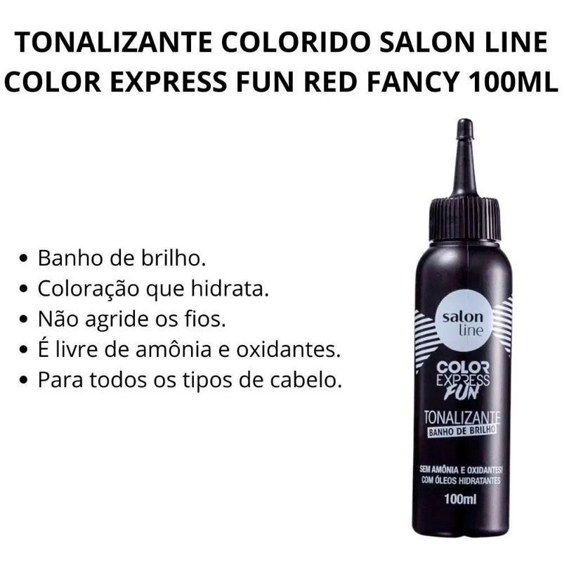 tonalizante color express fun red fancy salon line 100ml