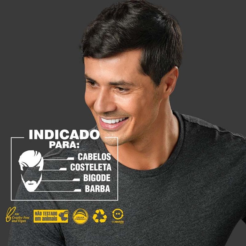tonalizante capilar masculino beautycolor preto