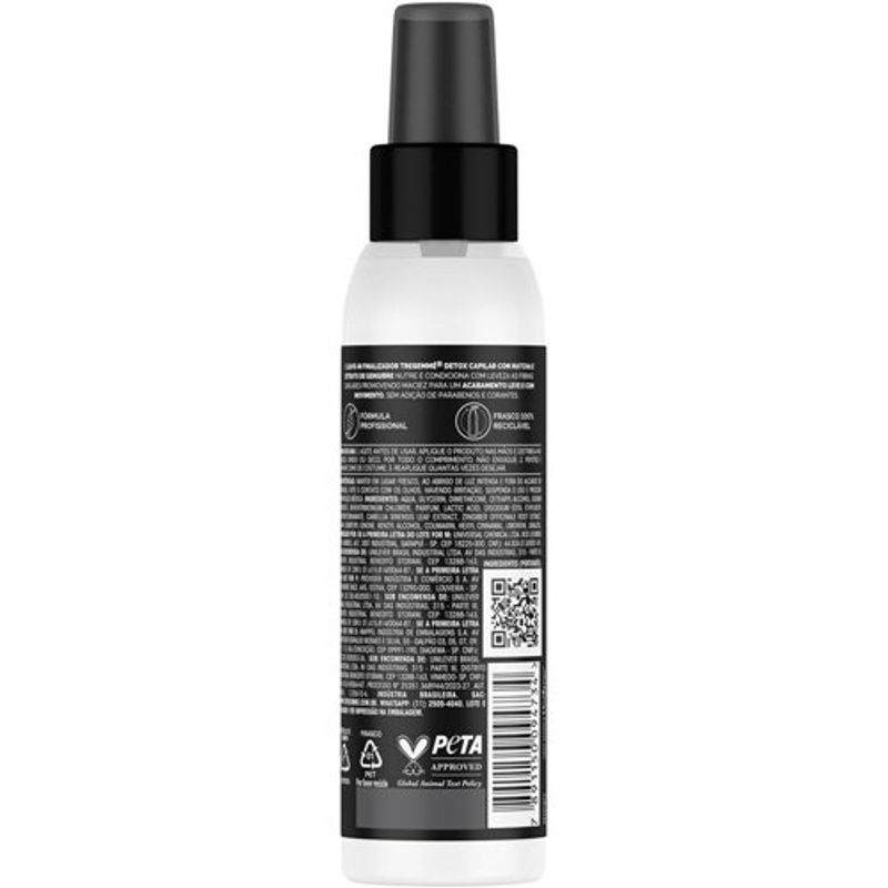 spray finalizador tresemmé detox capilar 110ml