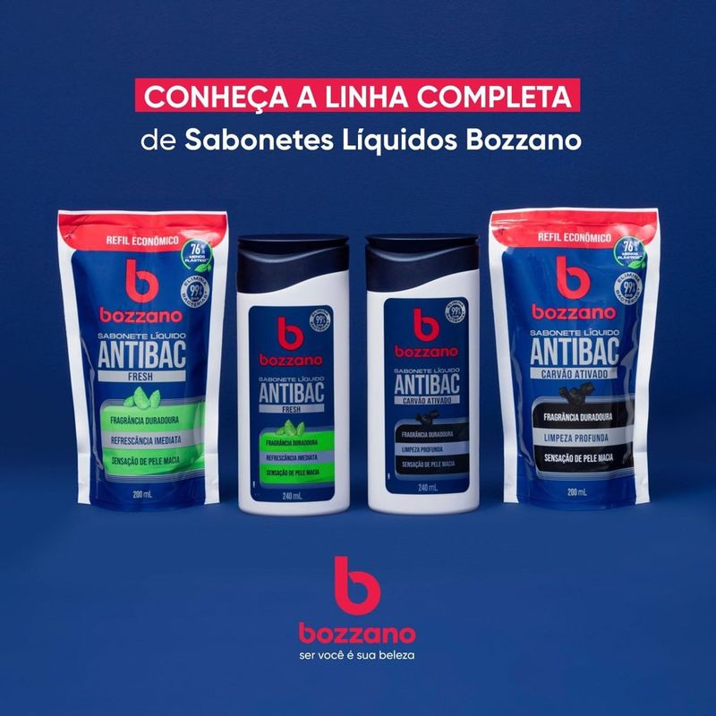 sabonete líquido bozzano antibacteriano fresh 240ml