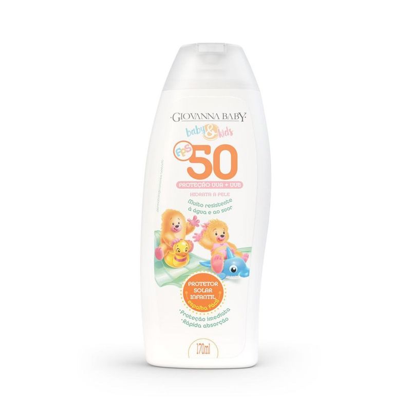 protetor solar giovanna baby infantil fps 50 kids 170ml