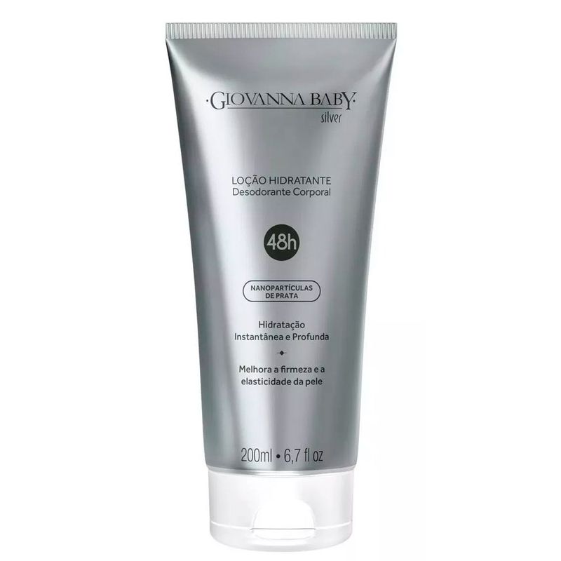 loção hidratante desodorante giovanna baby silver 200ml