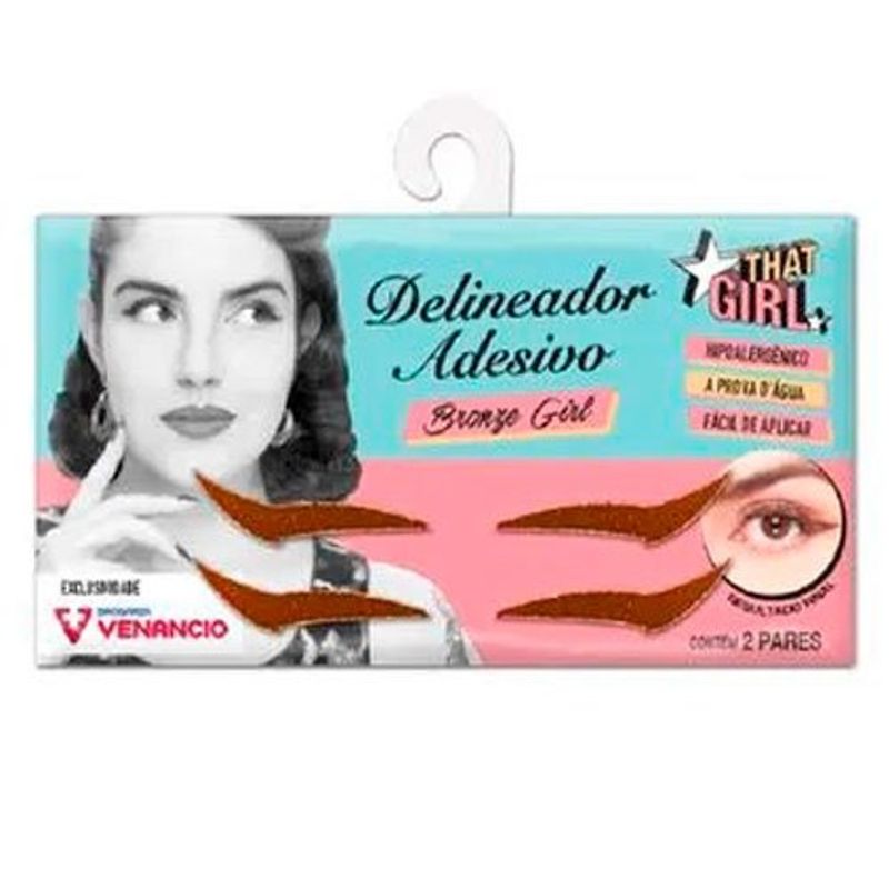 delineador adesivo that girl bronze 2 unidades