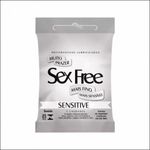 preservativo lubrificado sex free sensitive 3 unidades