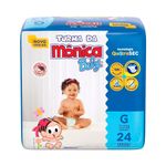 fralda descart turma monica jumbo tam g 24 unidades