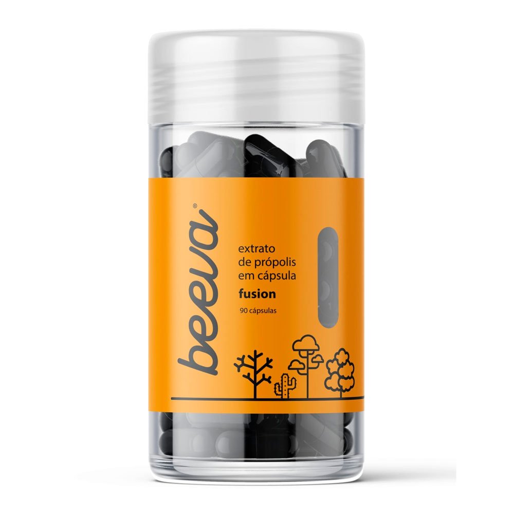 Extrato De Própolis Fusion Beeva Com 90 Cápsulas