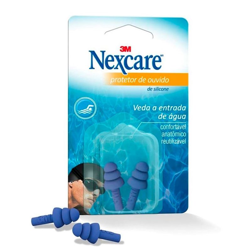 nexcare protetor de ouvido silicone 2un