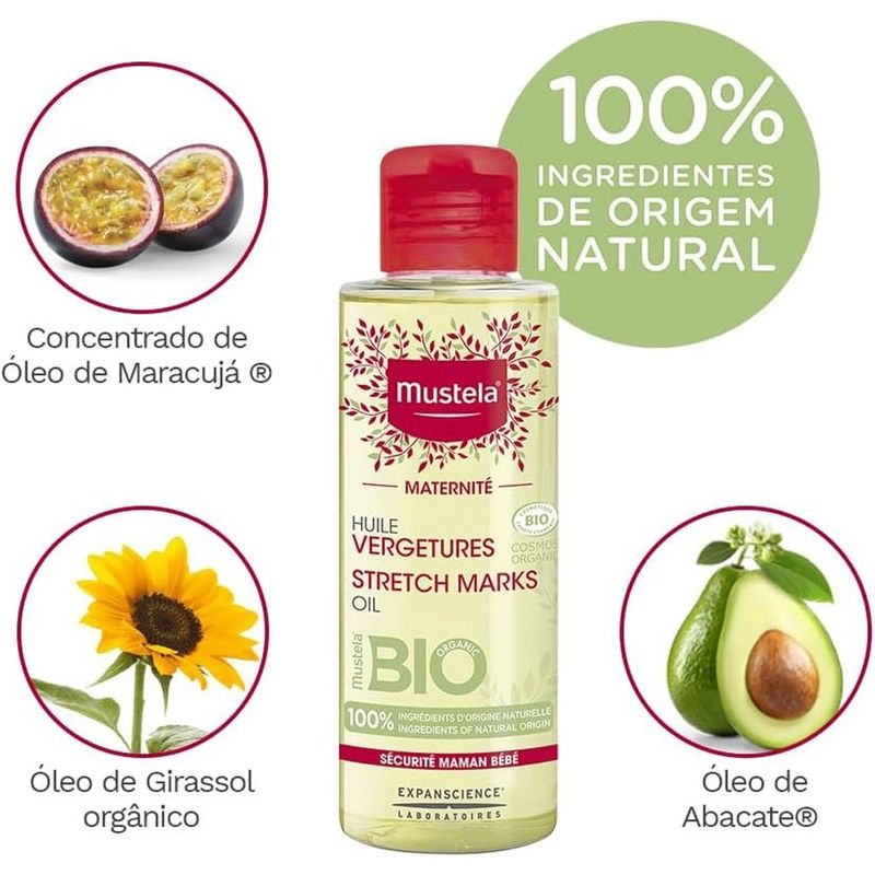 óleo para estrias mustela maternité 105ml