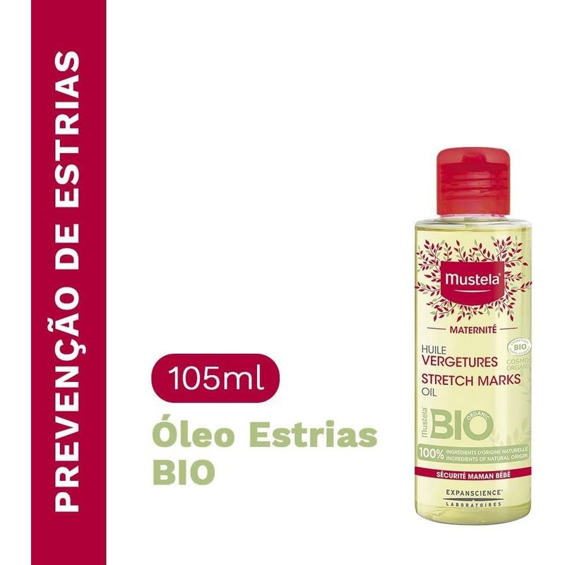 óleo para estrias mustela maternité 105ml