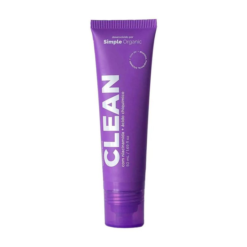 desodorante roll-on simple organic clean 50ml