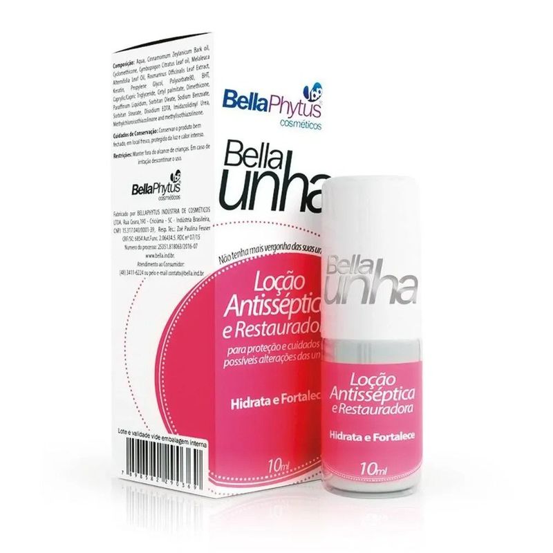 esmalte bella unha hidratante e fortalecedor 10ml