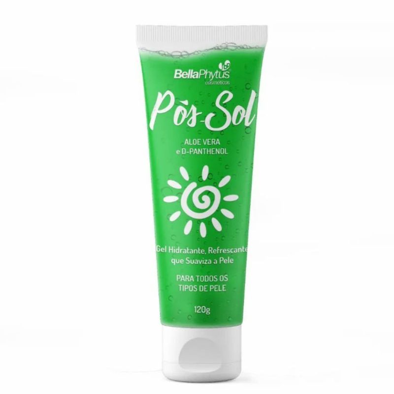 gel hidratante pós-sol bellaphytus 120g