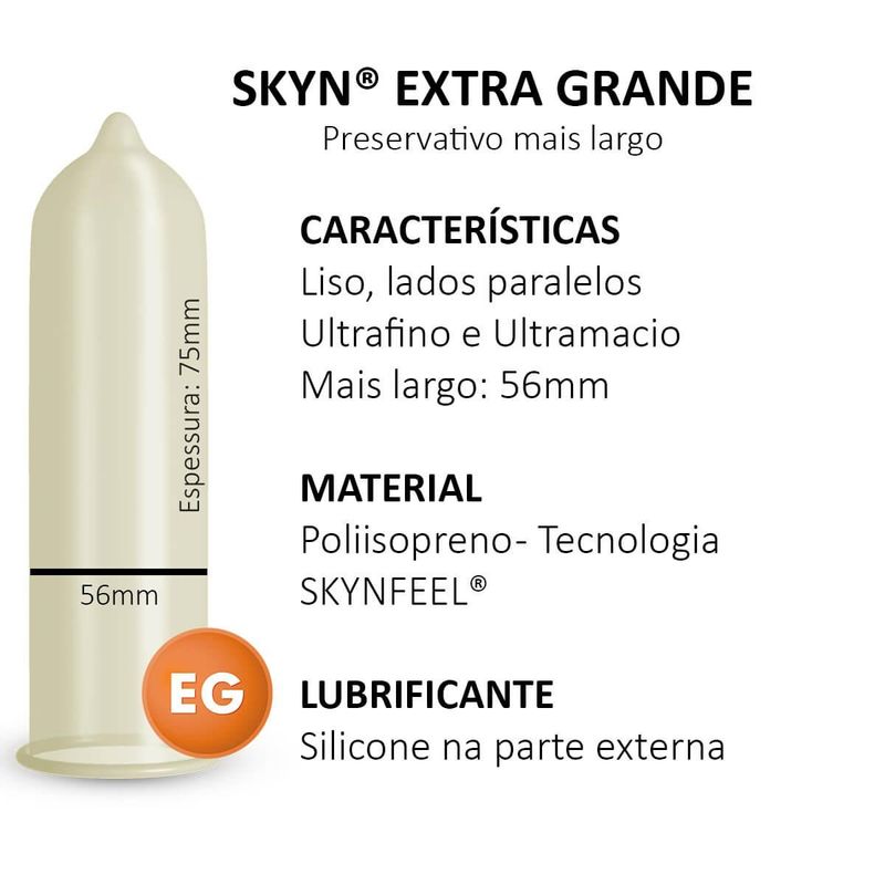 preservativo lubrificado blowtex skyn sachê extra grande 3 unidades