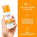 protetor solar facial eucerin fps 30 oil control creme-gel antioleosidade 50ml