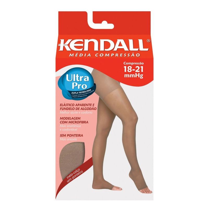 meia kendall 18-21mmhg sem ponteira xgg mel