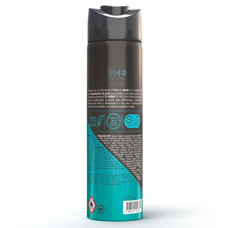 desodorante aerosol giovanna baby men sport acqua 150ml