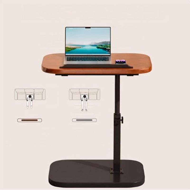 mesa lateral para notebook zixuan marrom t-bi