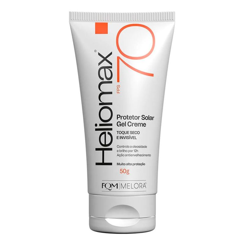 protetor solar facial gel creme heliomax fps 70 50g