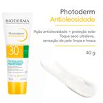 protetor solar facial bioderma photoderm antioliosidade fps 30 40g