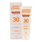 protetor solar facial cenoura & bronze fps 30 toque seco 50g