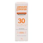 protetor solar facial cenoura & bronze fps 30 toque seco 50g