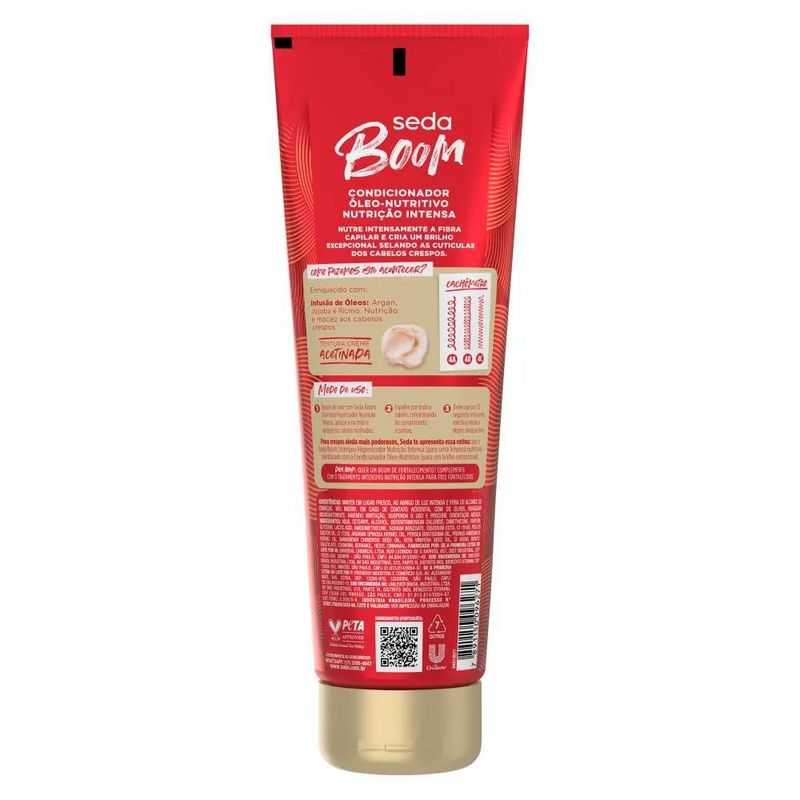 condicionador seda boom nutrição intensa 250ml