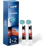 refil escova dental elétrica oral-b disney carros 2 unidades