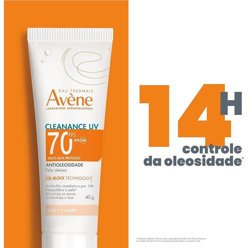 protetor solar cleanance uv tom 1 claro fps70 40g