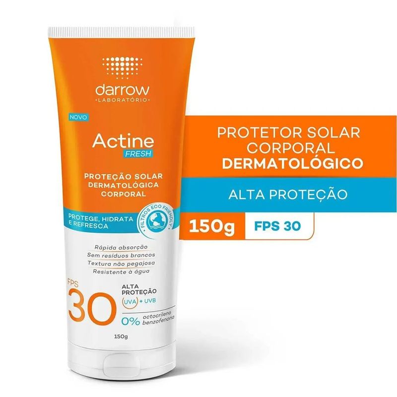 protetor solar corporal actine fresh fps30 150g
