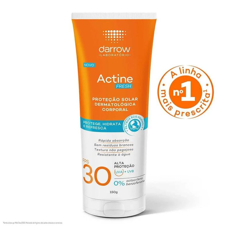 protetor solar corporal actine fresh fps30 150g