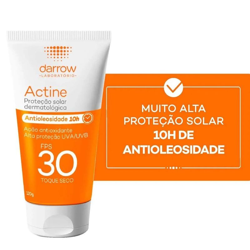 protetor solar actine emulsão sem cor fps30 120g