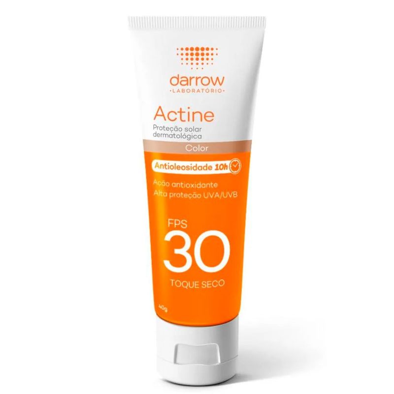 protetor solar facial darrow actine color fps30 40g