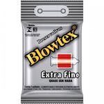 preservativo lubrificado blowtex extra fino sensitive 3 unidades