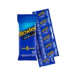 preservativo blowtex action lubrificado texturizado 6 unidades