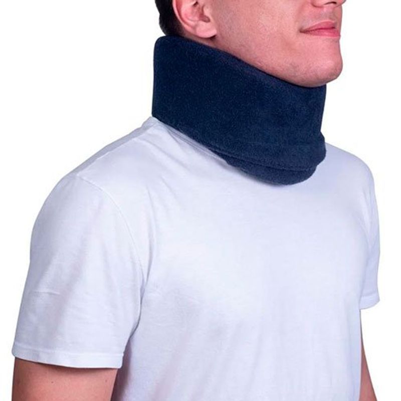 colar cervical mercur espuma azul tamanho g