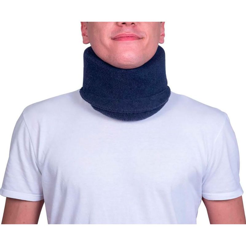 colar cervical mercur espuma azul tamanho g
