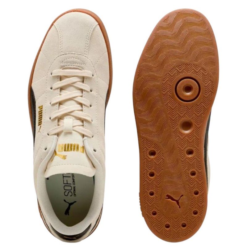 tênis feminino n°39 puma club ii bege branco (mp)