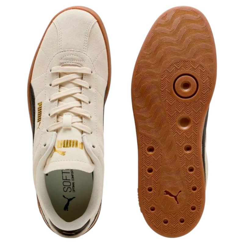 tênis feminino n°40 puma club ii bege branco (mp)