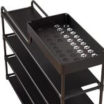 estante sapateira 5 andares top rio com armação de metal 82x60x20cm trc0721 (mp)
