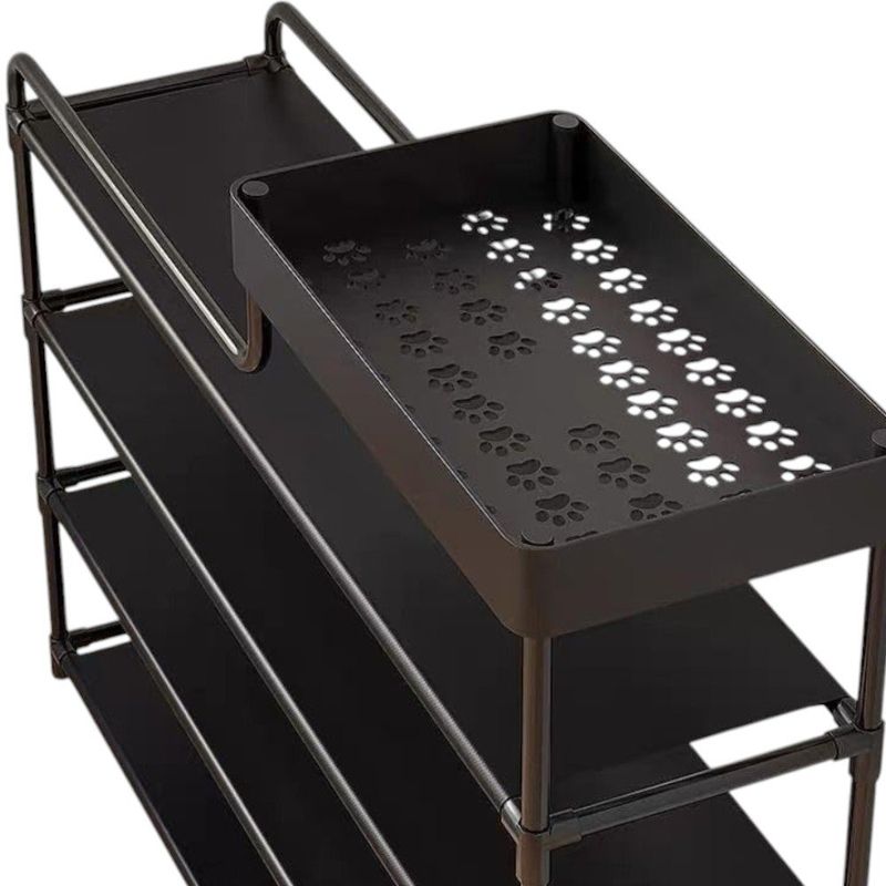 estante sapateira 5 andares top rio com armação de metal 82x60x20cm trc0721 (mp)