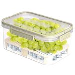 caixa organizadora com escorredor top rio 25x16x11cm trc0852 (mp)