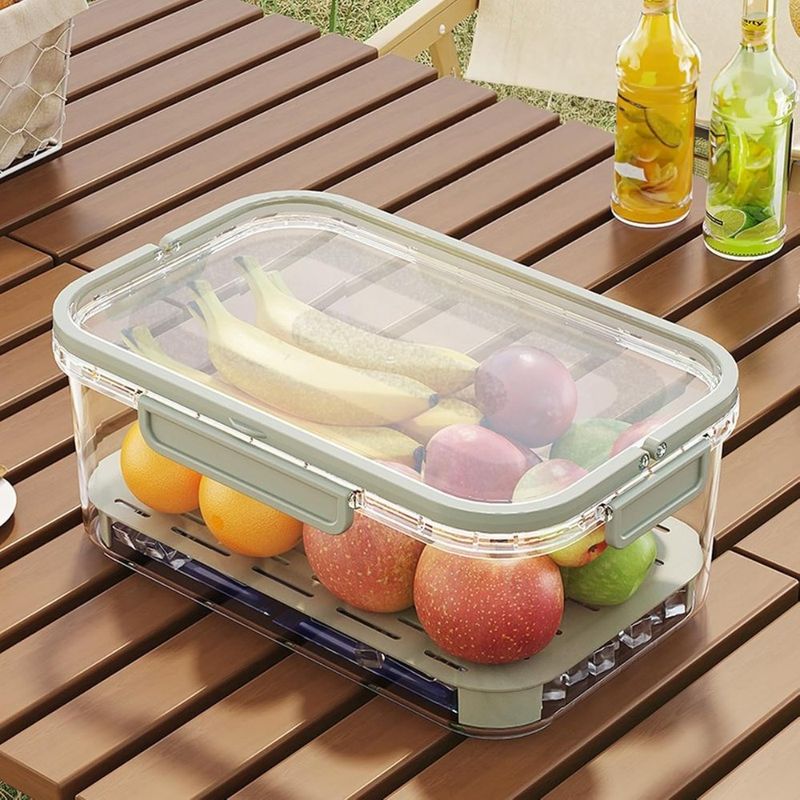 caixa organizadora com escorredor top rio 25x16x11cm trc0852 (mp)