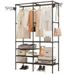 estante organizadora para roupas top rio 107x36x173cm trc0876 (mp)