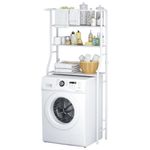 estante multiuso para lavanderia 3 andares 64x25x152cm trc0936 (mp)
