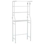 estante multiuso para lavanderia 3 andares 64x25x152cm trc0936 (mp)