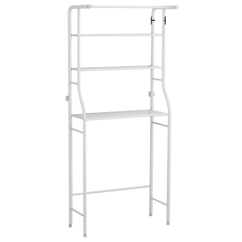 estante multiuso para lavanderia 3 andares 64x25x152cm trc0936 (mp)
