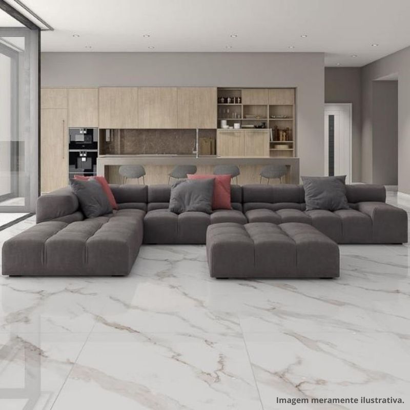 piso cerâmico retificado polido inout 86x86cm urano caixa 2,21m² ppi-86290r (mp)