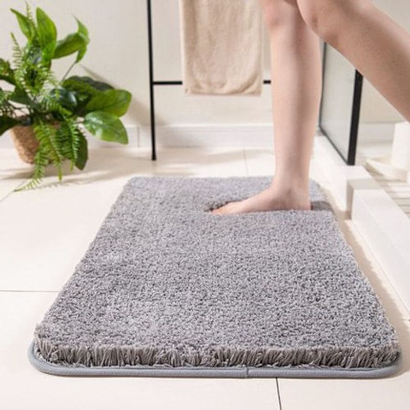 tapete de banheiro tao 40x60cm cinza claro t-bi